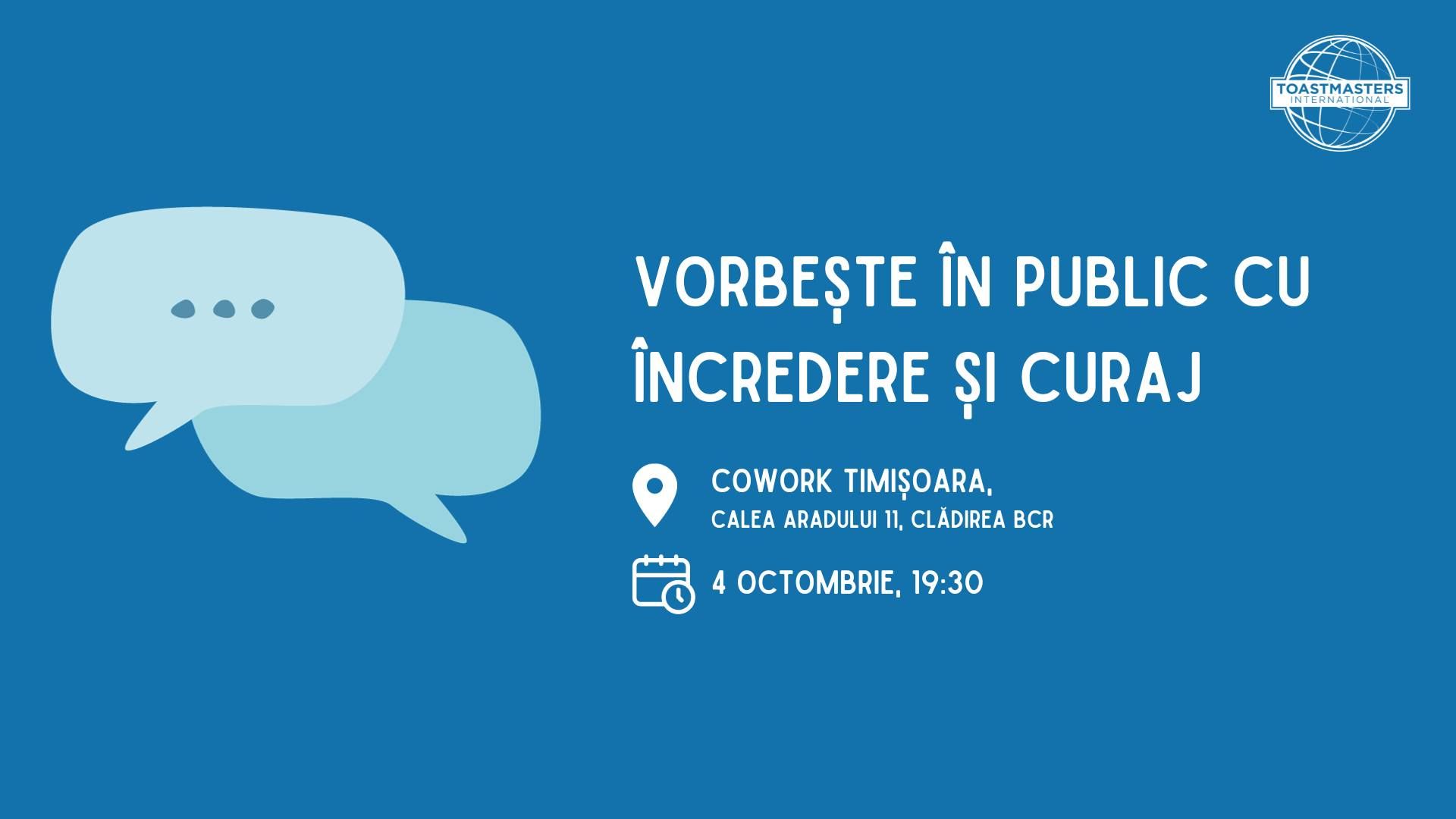 Întâlnire de vorbit în public - Timișoara Toastmasters