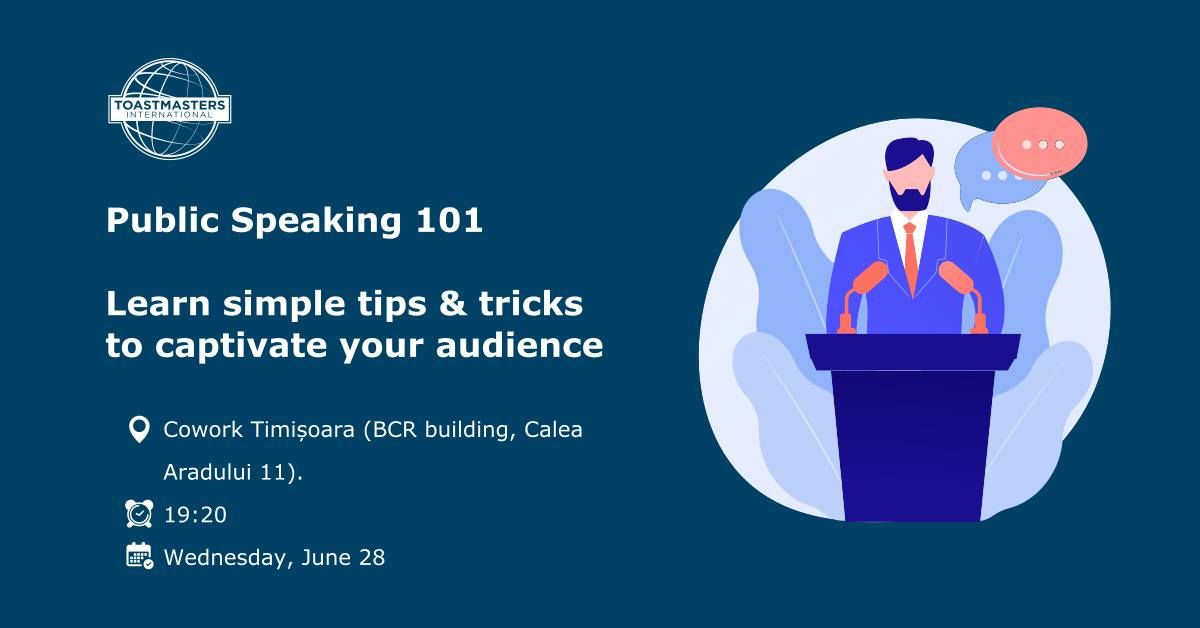 Free Public Speaking Meeting - Timișoara Toastmasters