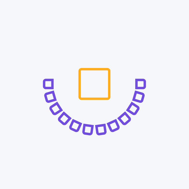 Semi circle of chairs